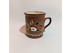Чашка середня обрізна 280 мл декор "Український хутірець"