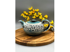Чайник 1 л блакитний (Манна кераміка)