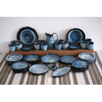 Набір №2 "Велика родина" на 12 осіб серії "Росохан синій"