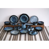 Набір №3 "Урочистий" на 6 осіб серії "Росохан синій"