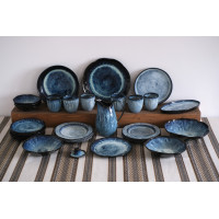 Набір №4 "Сімейні традиції" на 6 осіб серії "Росохан синій"