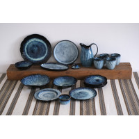 Набір №7 "Сімейний" на 4 осіб серії "Росохан синій"