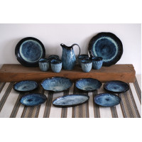 Набір №8 "Родинний" на 6 осіб серії "Росохан синій"