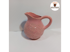 Глек (ваза вис.16 см, колір рожевий)